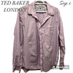 Purple Ted Baker London men’s dress shirt size 6(2XL)